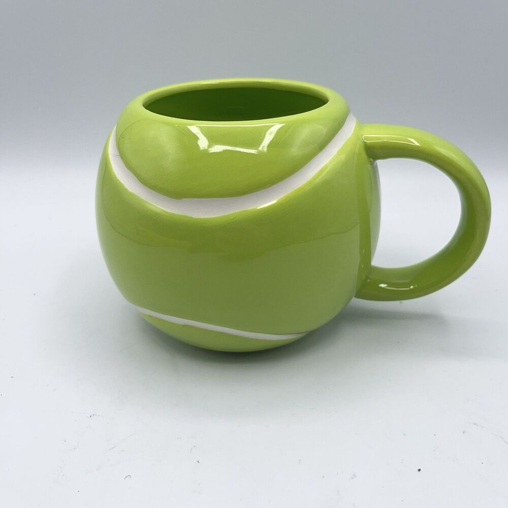 Godinger Tennis Ball Mug LEAGUE COURT GREEN
